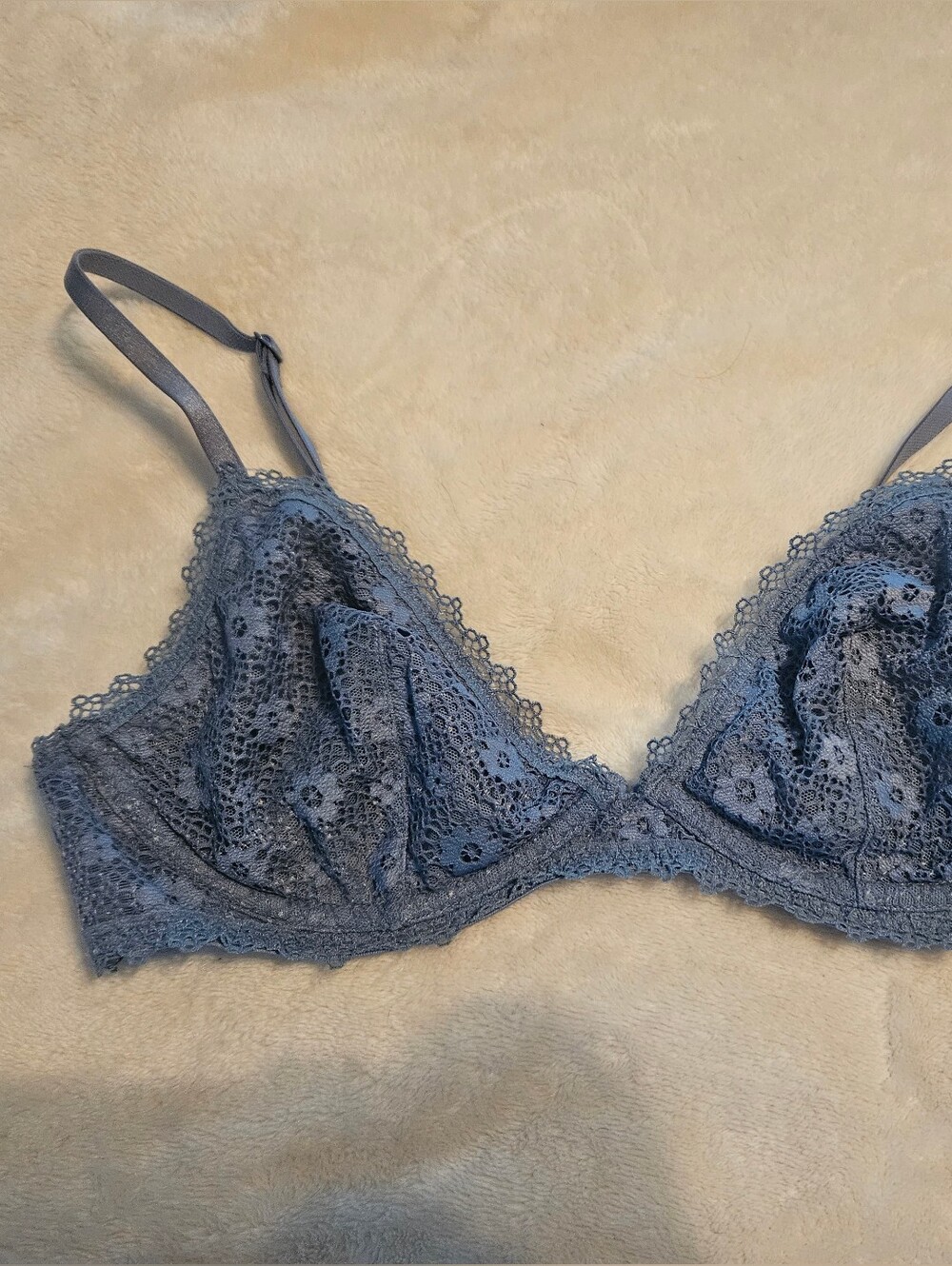 Victoria Secret Lace Bra in Slate Blue - Women's Intimates